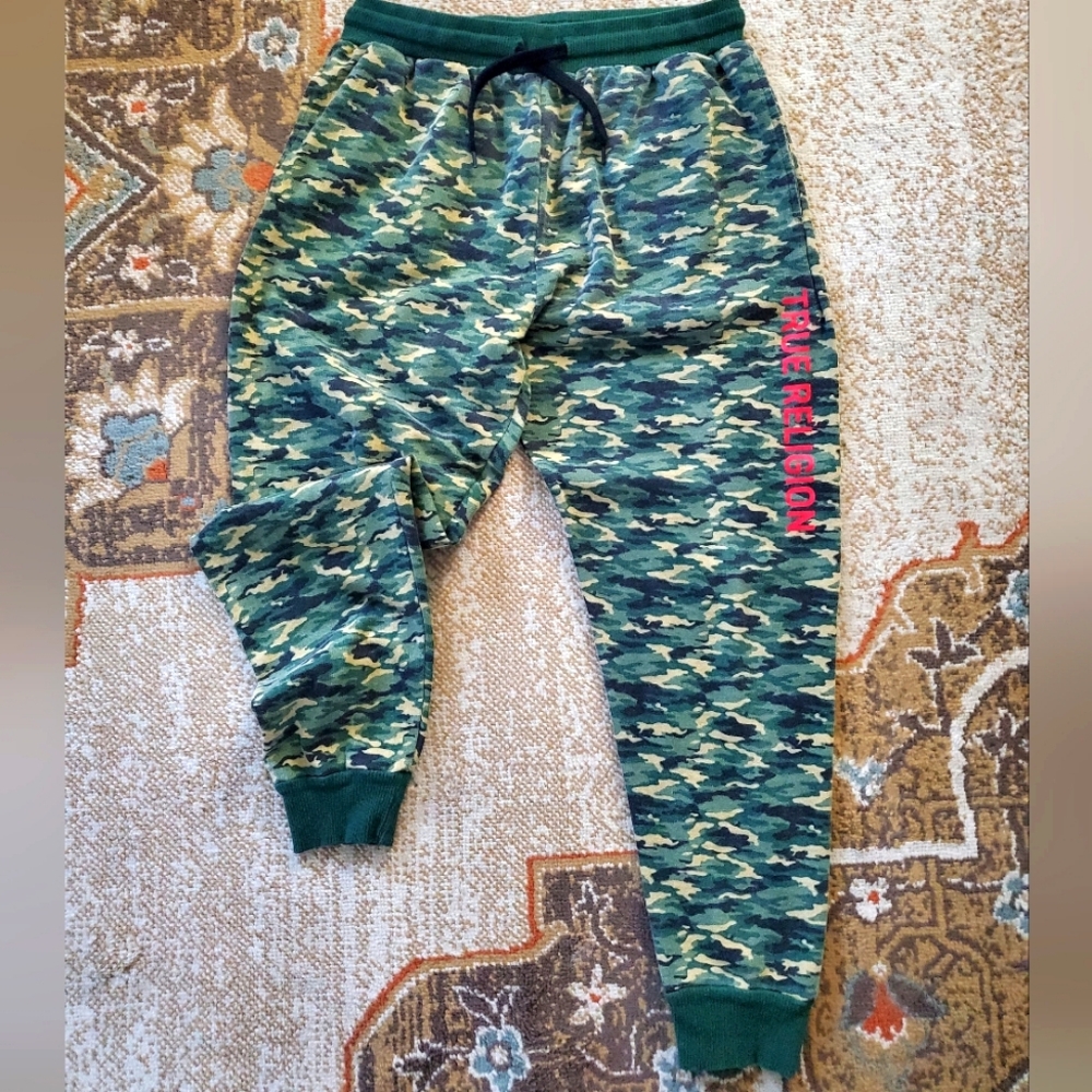 TRUE RELIGION Camo Print Joggers S - Picture 7 of 7